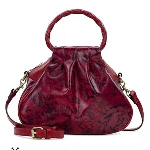 PATRICIA NASH Milburn Pleated Leather Crossbody